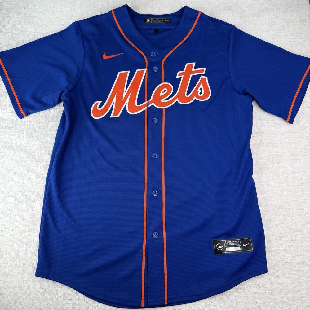Nike New York Mets Jacob deGrom Baseball Jersey Blue 100% Authentic Men’s Size M
